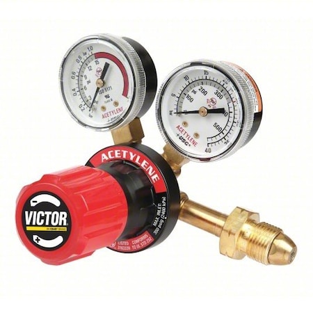 Victor Regulator, Heavy-Duty, Single Stage, Acetylene Gas 0781-9435